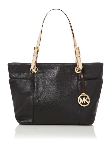 michael kors jet set item tasche schwarz|Michael Kors vanilla jet set.